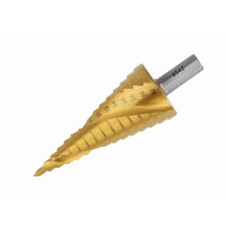 宝塔钻头高速钢镀钛阶梯钻螺旋槽三角铁板开孔器多功能金属宝塔钻头10-45 6-5