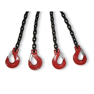 安达通 起重吊链 吊环吊钩链条吊索行车挂钩吊具 2吨0.5米4钩