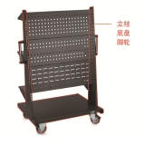 移动型双面物料架(框架)886×650×1405mm 黑色