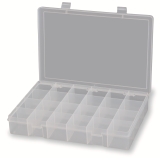  塑料收纳盒 LPADJ-CLEAR 1个