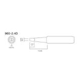 960无铅系列D型一字批咀型烙铁头尖端直径2.4mm适用型号1D6997 10个/袋