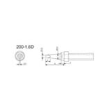 200无铅系列D型一字批咀型烙铁头尖端直径1.6mm 10个/袋