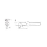 200无铅系列K型刀型烙铁头尖端直径4.7mm适用1D6998—1D7001 10个/袋