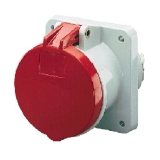 IP44附加插座 螺钉端子 400V 63A 4P 型号:1248A 1个