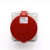 IP44附加插座 螺钉端子 400V 63A 5P 型号:1252A 1个