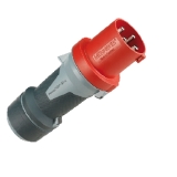 IP44标准插头 螺钉端子 400V 63A 4P 型号:13106 1个