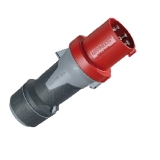 IP44标准插头 螺钉端子 400V 63A 5P 型号:13112 1个