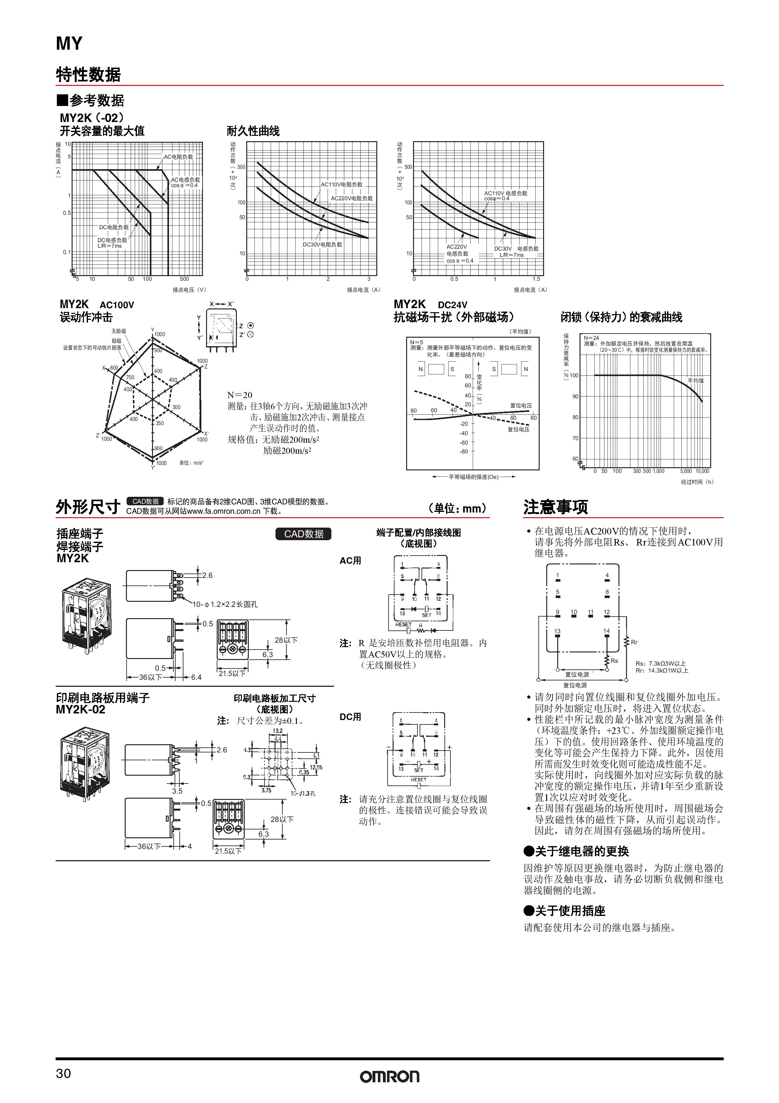 欧姆龙功率继电器图解图片